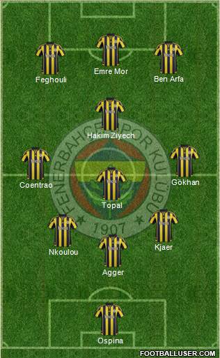 Fenerbahçe SK Formation 2016