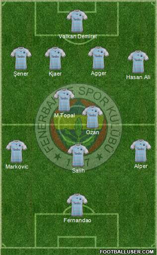 Fenerbahçe SK Formation 2016