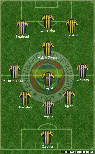 Fenerbahçe SK Formation 2016