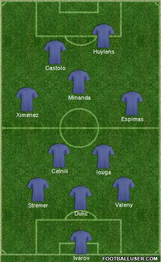 Pro Evolution Soccer Team Formation 2016