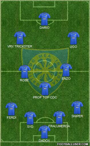 Carrarese 4-3-3 football formation