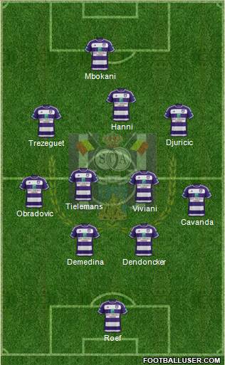 RSC Anderlecht Formation 2016