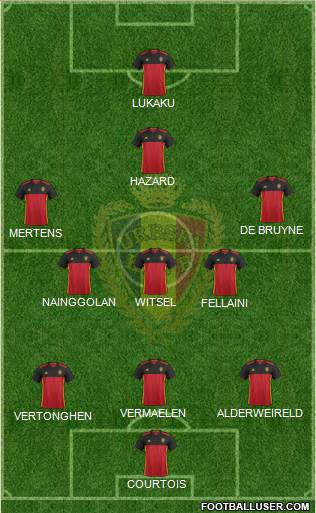 Belgium Formation 2016