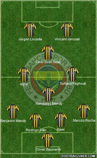 Fenerbahçe SK Formation 2016