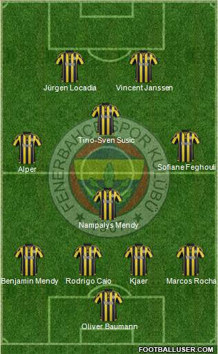 Fenerbahçe SK Formation 2016