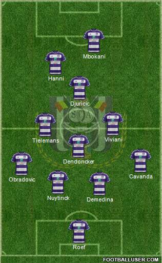 RSC Anderlecht Formation 2016