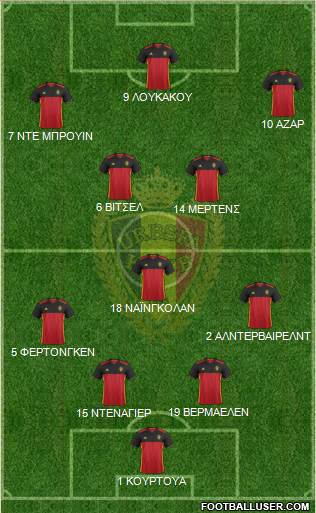 Belgium Formation 2016
