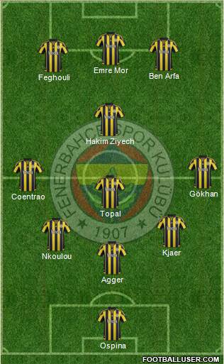 Fenerbahçe SK Formation 2016