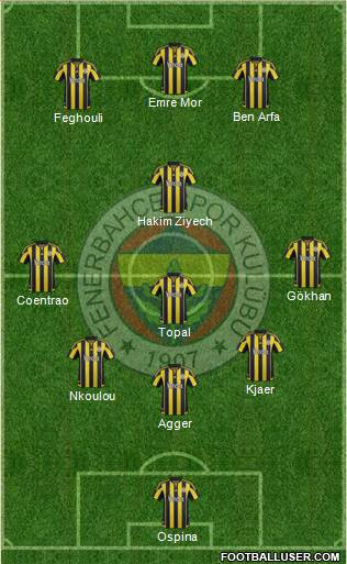 Fenerbahçe SK Formation 2016