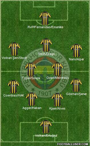 Fenerbahçe SK Formation 2016