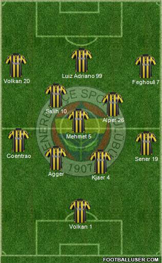 Fenerbahçe SK Formation 2016