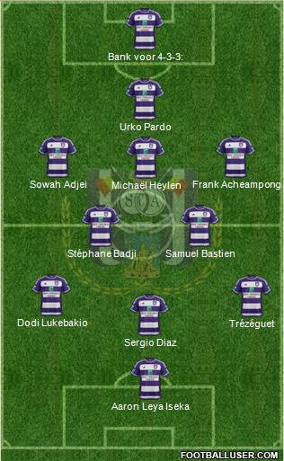 RSC Anderlecht Formation 2016