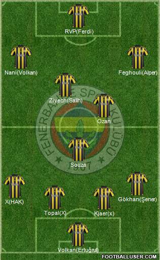 Fenerbahçe SK Formation 2016
