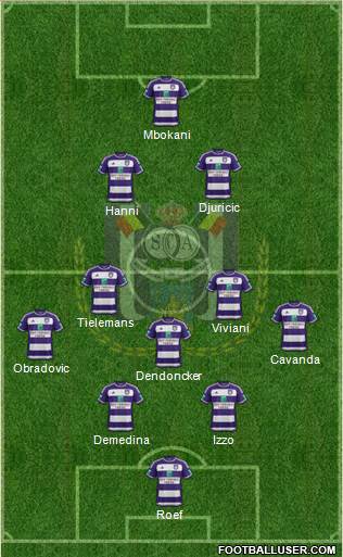 RSC Anderlecht Formation 2016