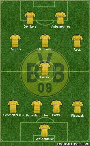 Borussia Dortmund Formation 2016