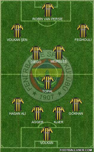 Fenerbahçe SK Formation 2016