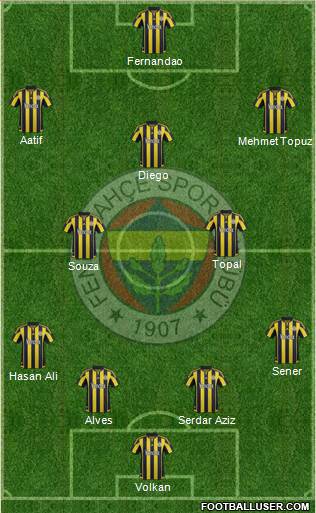 Fenerbahçe SK Formation 2016