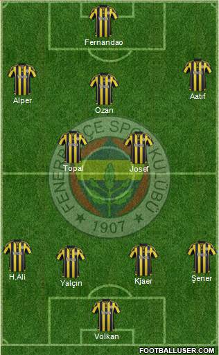Fenerbahçe SK Formation 2016