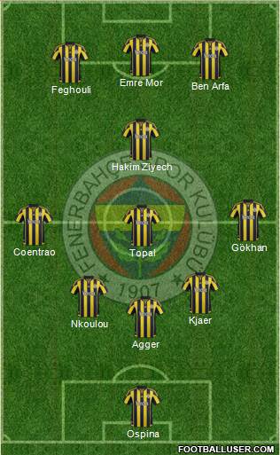 Fenerbahçe SK Formation 2016