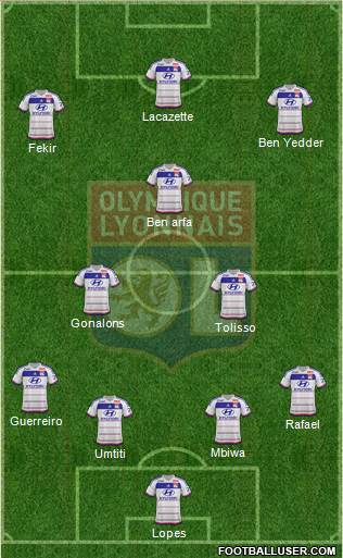 Olympique Lyonnais Formation 2016