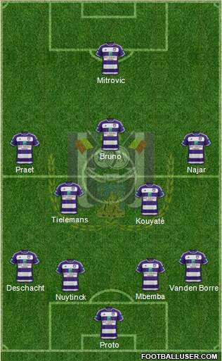 RSC Anderlecht Formation 2016