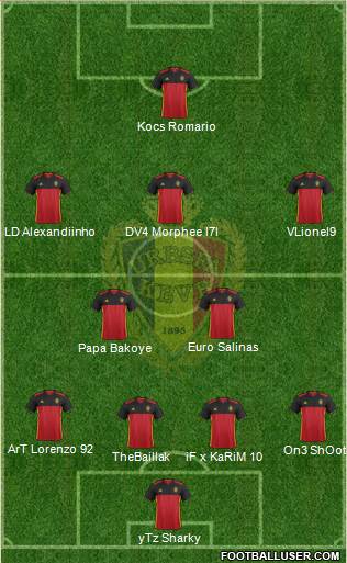 Belgium Formation 2016