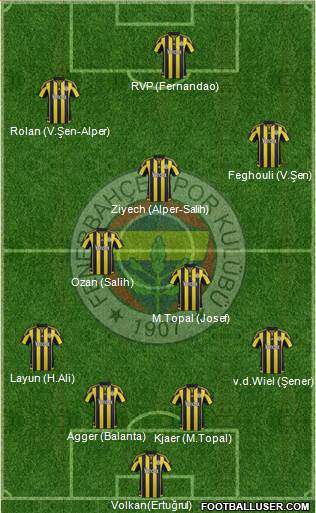 Fenerbahçe SK Formation 2016