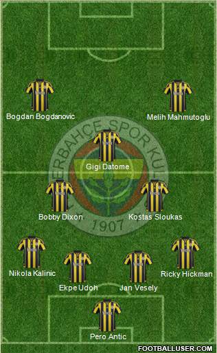 Fenerbahçe SK Formation 2016