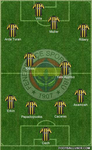 Fenerbahçe SK Formation 2016