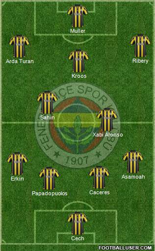 Fenerbahçe SK Formation 2016
