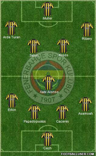 Fenerbahçe SK Formation 2016