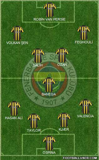 Fenerbahçe SK Formation 2016