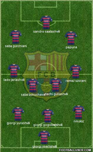 F.C. Barcelona Formation 2016