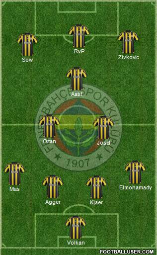 Fenerbahçe SK Formation 2016