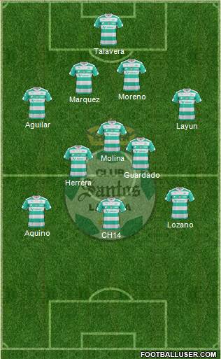 Club Deportivo Santos Laguna Formation 2016