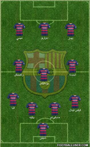 F.C. Barcelona Formation 2016