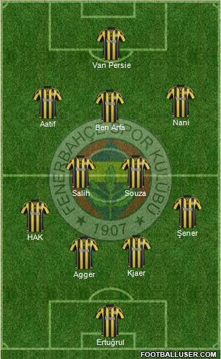 Fenerbahçe SK Formation 2016