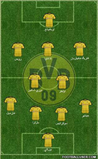 Borussia Dortmund Formation 2016