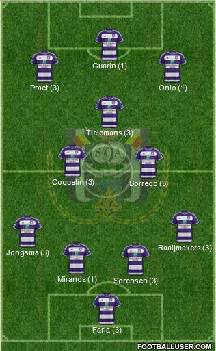 RSC Anderlecht Formation 2016