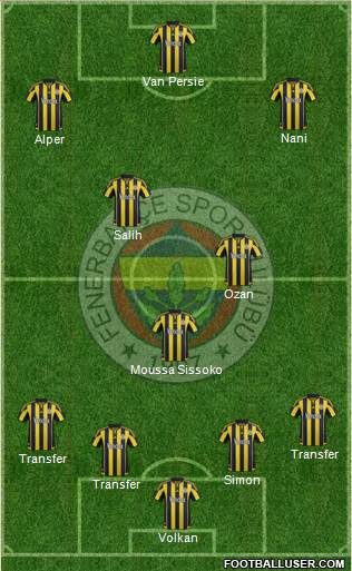 Fenerbahçe SK Formation 2016