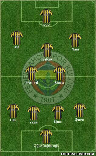 Fenerbahçe SK Formation 2016