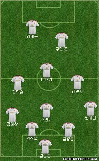 Manchester United Formation 2016
