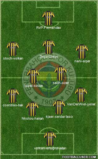 Fenerbahçe SK Formation 2016