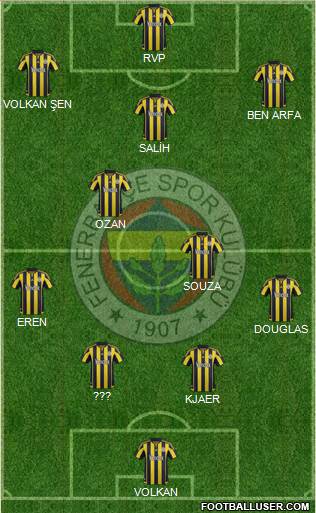 Fenerbahçe SK Formation 2016