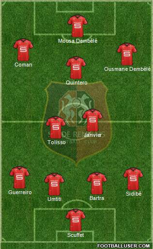 Stade Rennais Football Club Formation 2016