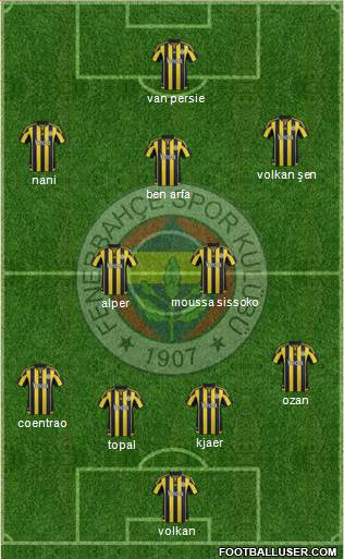 Fenerbahçe SK Formation 2016