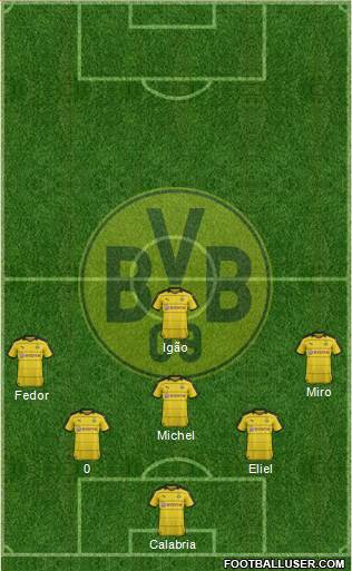 Borussia Dortmund Formation 2016