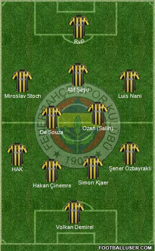 Fenerbahçe SK Formation 2016