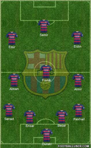 F.C. Barcelona Formation 2016