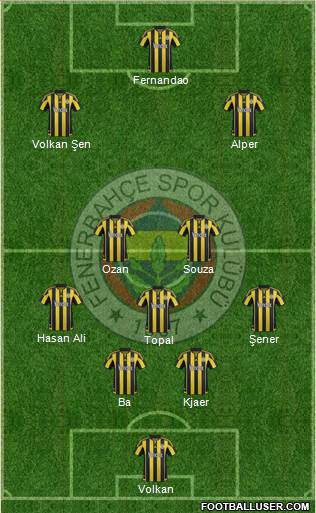 Fenerbahçe SK Formation 2016